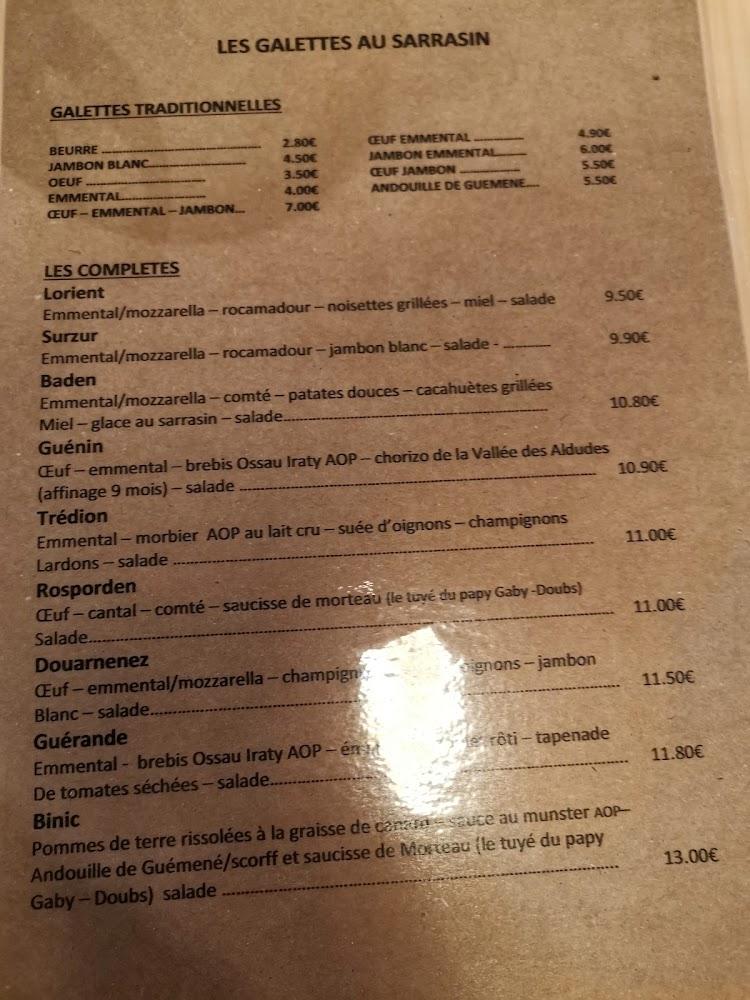 La P'tite Bretonne - Menu Image 3